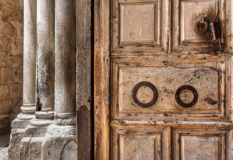 Detalle puerta Santo Sepulcro
